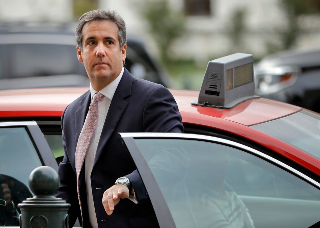 (AP Photo | Pablo Martinez Monsivais, file) In this Sept. 19, 2017, file photo, Michael Cohen, President Donald Trump's personal attorney, steps out of a cab during his arrival on Capitol Hill in Washington. Cohen won't appear as scheduled before the House Oversight and Reform Committee on Feb. 7, 2019. Cohen's adviser Lanny Davis says the delay is on the advice of Cohen's lawyers because Cohen's still cooperating in special counsel Robert Mueller's Russia investigation.