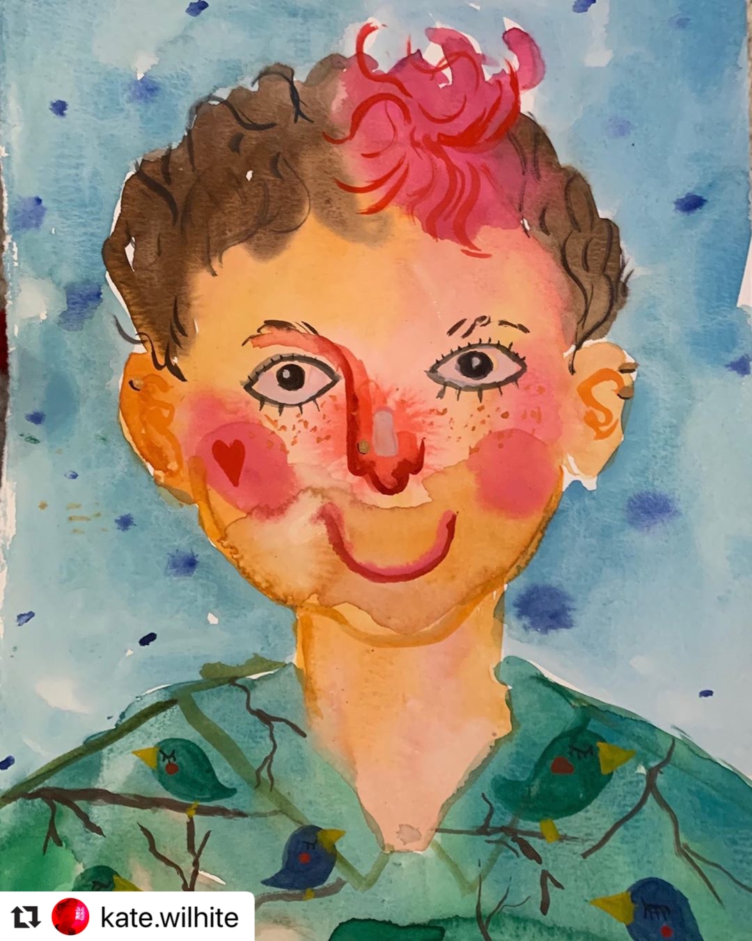 (Kate Wilhite  |  courtesy @coronaartcollective) A watercolor by Salt Lake City artist Kate Wilhite is one of the works displayed on the Instagram account @coronaartcollective, an online space for artists to show their work while stuck at home because of the coronavirus pandemic.