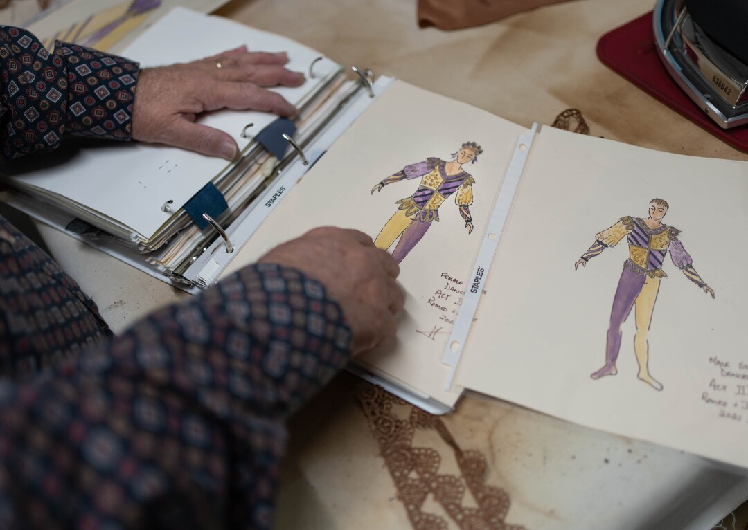 (Francisco Kjolseth | The Salt Lake Tribune) David Heuvel, the retiring director of costume production at Ballet West, overlooks the pieces that still need to be completed for the upcoming performance of Romeo and Juliet by Ballet West dancers on Thursday, Feb. 3, 2022.