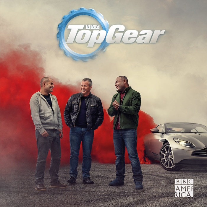 (Photo courtesy BBC America) Chris Harris, Matt LeBlanc and Rory Reid are the hosts of “Top Gear.”