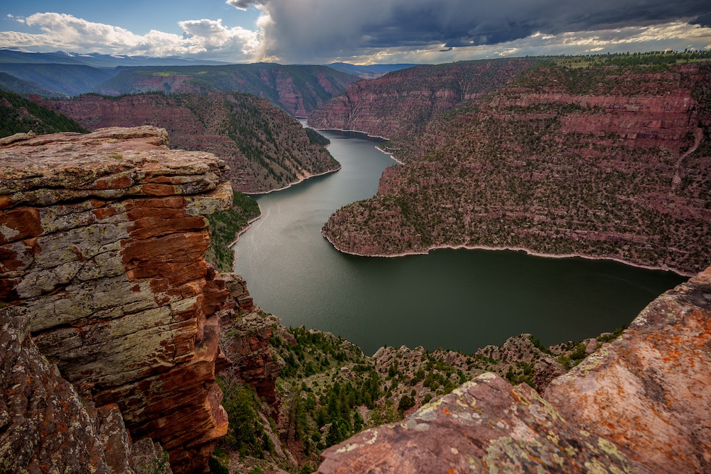 (Trent Nelson  |  The Salt Lake Tribune) The Green River flows through Red Canyon and Flaming Gorge on Tuesday, June 20, 2023.