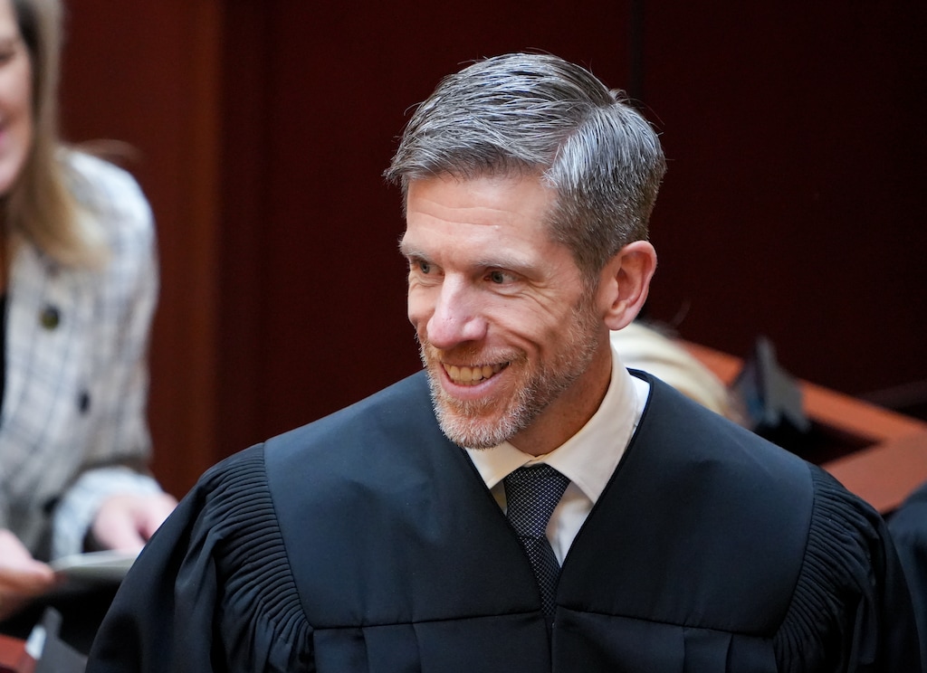 (Chris Samuels | The Salt Lake Tribune) Utah Supreme Court Justice John Nielsen is recognized during the State of the Judiciary speech in January. Planned Parenthood has asked for Nielsen to be disqualified from an upcoming hearing on the state's abortion law.