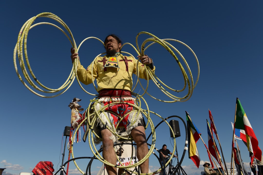 Leah Hogsten  |  The Salt Lake Tribune  The "Stop the Polluting Port" community coalition staged a May Day celebration, calling for respect and awareness of the water, earth and air regarding the 20,000 acres west of Salt Lake City where the inland port industrial site has been proposed.