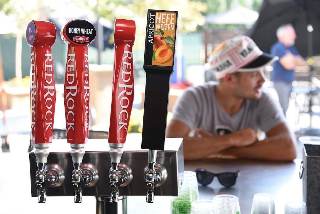 (Francisco Kjolseth  |  The Salt Lake Tribune)  Ben Kuechenmeister enjoys a beer at The Garten on Friday, Sept. 7, 2018. Jeff and Jennifer Carleton, owners of The Garten, a new German-inspired beer garden in Salt Lake City are having a difficult time getting a permanent liquor license from the DABC.  They don't qualify for a restaurant liquor license, because the venue doesnÕt have an on-site kitchen. They were denied a reception center license because they need to serve more than just offerings from food trucks.  A bar license is an option, but the CarletonÕs would prefer to keep The Garten an all-ages venue, so that parents can bring their minor children. Right now they are operating on special event permits.