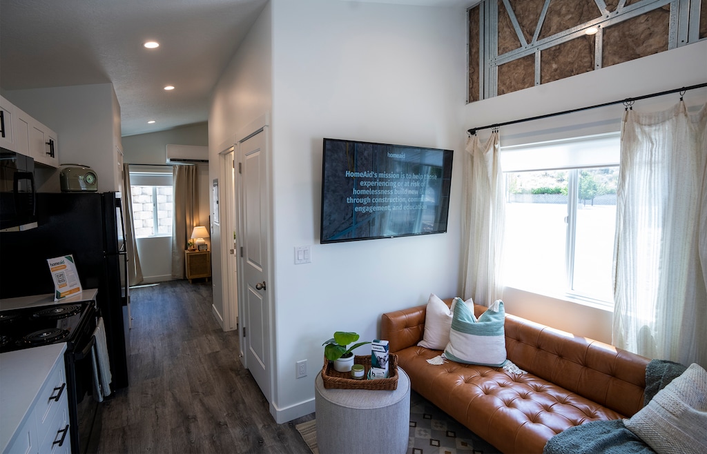 (Rick Egan | The Salt Lake Tribune) A tiny house built by HomeAid Utah, Thursday, July 27, 2023. The home will be on display for the annual Salt Lake Parade of Homes.