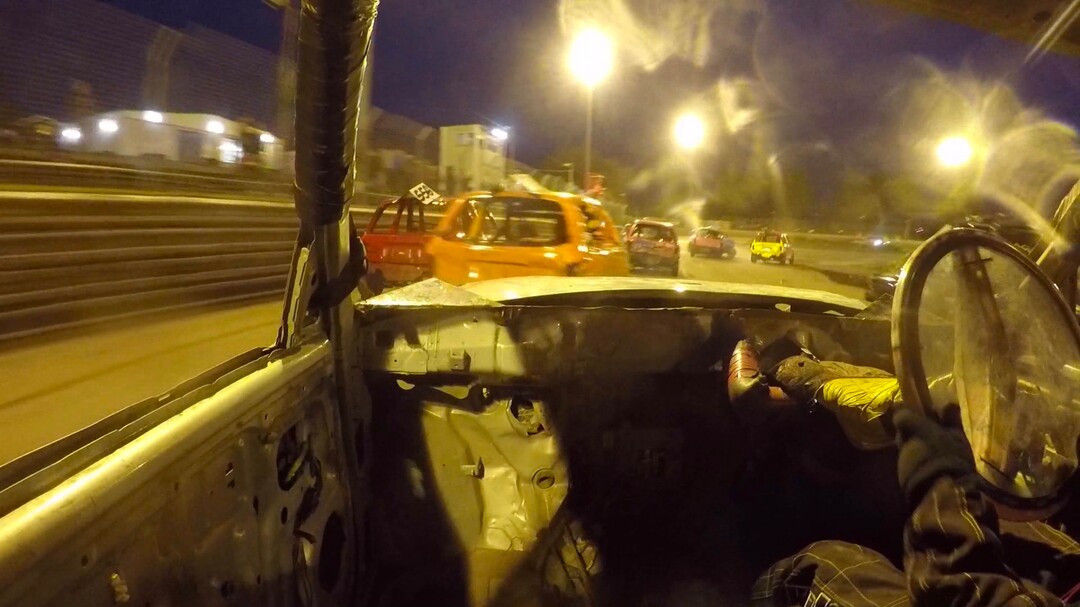 (Photo courtesy of Sundance Institute) A look from inside one of the race cars in "Junior Bangers," directed by Danny Lee, an official selection of the Shorts Programs at the 2020 Sundance Film Festival.