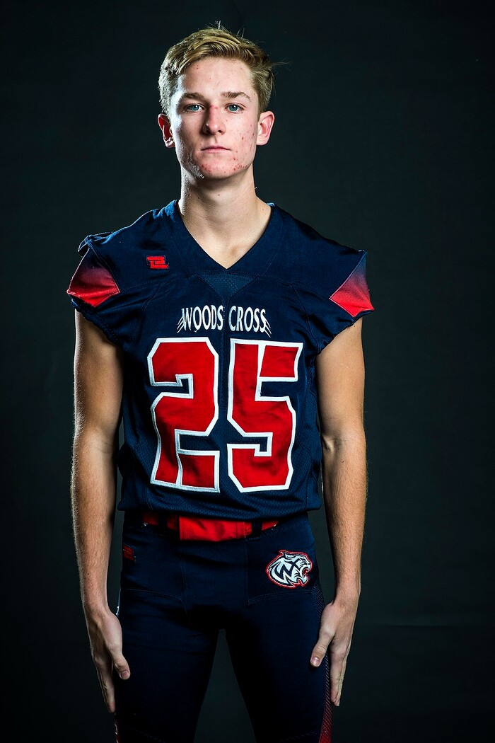 (Chris Detrick | The Salt Lake Tribune) Woods Cross' Nick Howe poses for a portrait Friday, December 15, 2017.