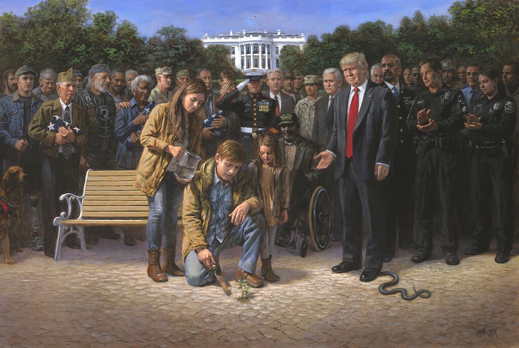 (Photo courtesy of McNaughton Fine Art Company) Provo painter Jon McNaughton's latest work, "You Are Not Forgotten"