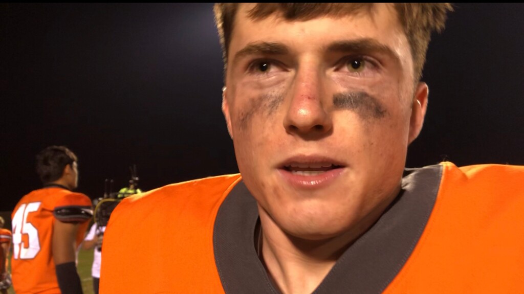 (Sammy Mora | The Tribune) Skyridge and quarterback McCae Hillstead are 4-0 on the season after beating Orem. It was the Falcons' fourth shutout of the season.