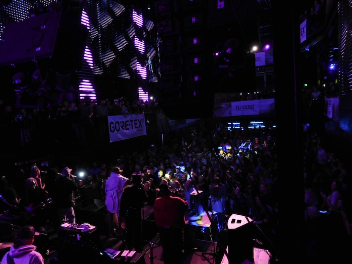 (Erin Alberty | The Salt Lake Tribune) George Clinton and Parliament Funkadelic perform for Outdoor Retailer show attendees at a party Jan. 25, 2018 in the Temple Nightclub in Denver.