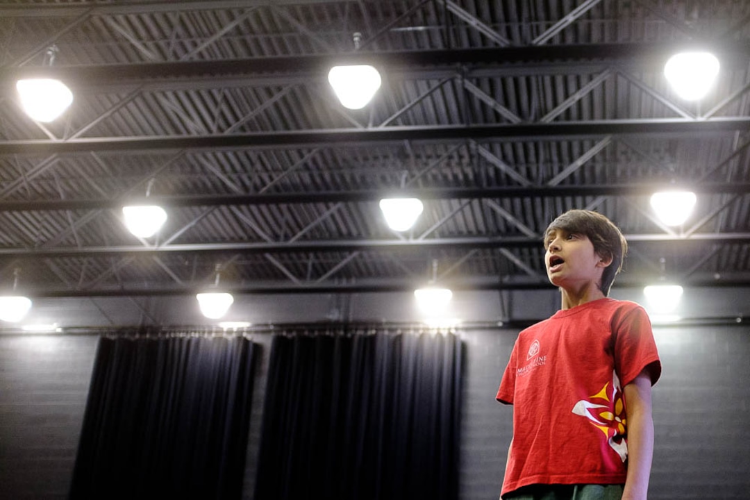 (Trent Nelson | The Salt Lake Tribune)  Rehearsal for Utah Opera's The Little Prince with 11-year-old Nitai Fluchel in the title role of the Little Prince. In Salt Lake City on Friday Dec. 7, 2018.