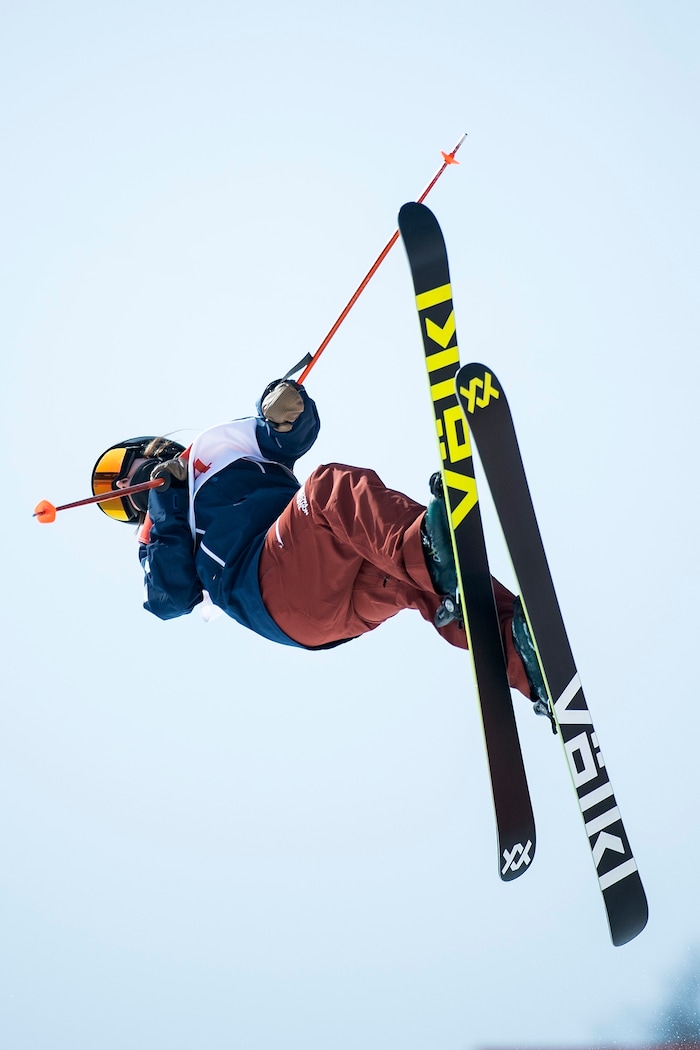 (Chris Detrick  |  The Salt Lake Tribune)  Maddie Bowman of the United States competes on her final run in the Ladies' Ski Halfpipe Final Run at Phoenix Park during the Pyeongchang 2018 Winter Olympics Tuesday, Feb. 20, 2018. Bowman, the gold medal winner in the 2014 Sochi Olympics, finished in 11th place with a score of 25.80.  