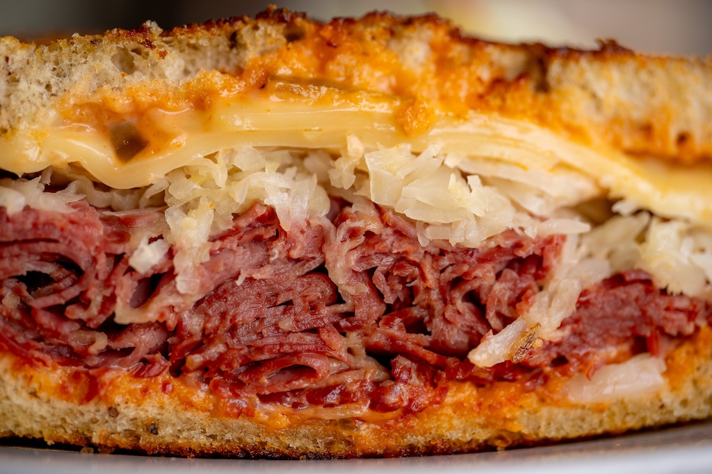 (Trent Nelson | The Salt Lake Tribune) The Corned Beef Reuben at Feldman's Deli in Salt Lake City on Tuesday, Sept. 15, 2026.