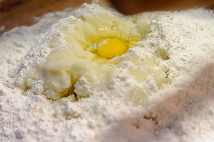 (Trent Nelson | The Salt Lake Tribune)  Potatoes, flour, and an egg in the mix as Ana Valdemoros, owner of Argentinas Best Empanadas, leads a class on making gnocchi at her Salt Lake City restaurant.