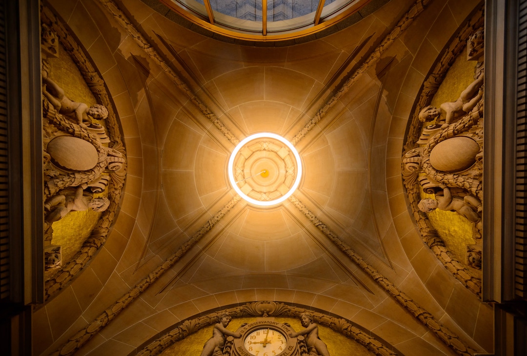 (Trent Nelson  |  The Salt Lake Tribune) 
The ceiling in the entryway of the Kearns Building in Salt Lake City on Wednesday, Nov. 20, 2019. Hines, the global real estate firm that owns the Kearns Building, has launched a $25 million renovation of the 108-year-old building at 136 South Main Street.