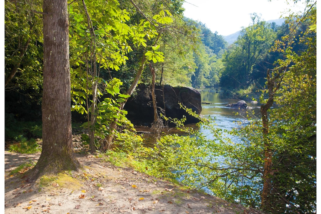 (Getty Images via The 19th) U.S. Immigration and Customs Enforcement agents set up a checkpoint in Caldwell County, North Carolina, on the narrow road that was the only way in and out of the creek and swimming hole.