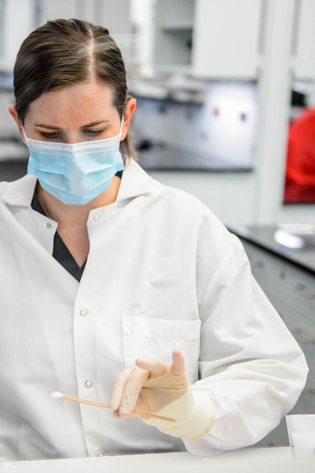 (Trent Nelson  |  The Salt Lake Tribune)  Hannah Bennett, a forensic scientist working in the biology section of the Department of Safety Forensic Services lab, processing evidence from a sexual assault collection kit, in Taylorsville on Tuesday May 7, 2019.