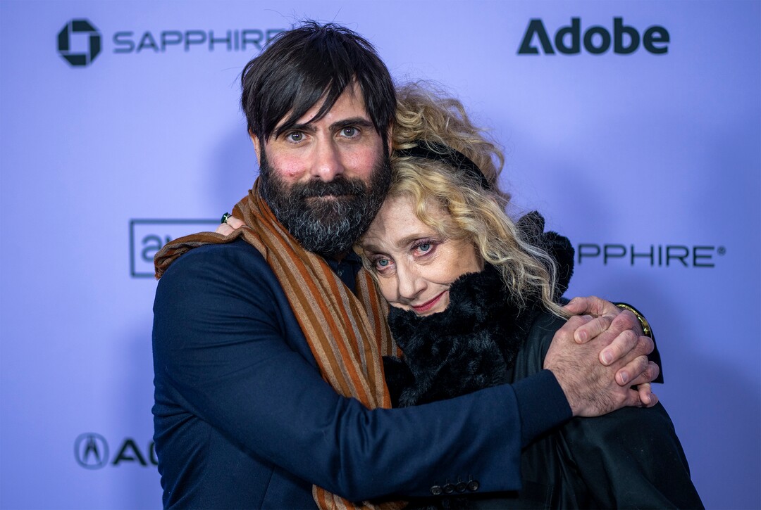 (Rick Egan | The Salt Lake Tribune)  Jason Schwartzman and Carol Kane, on the press line for the premiere of "Between the Temples" at the Library Center in Park City, at the Sundance Film Festival, on Friday, Jan. 19, 2024.