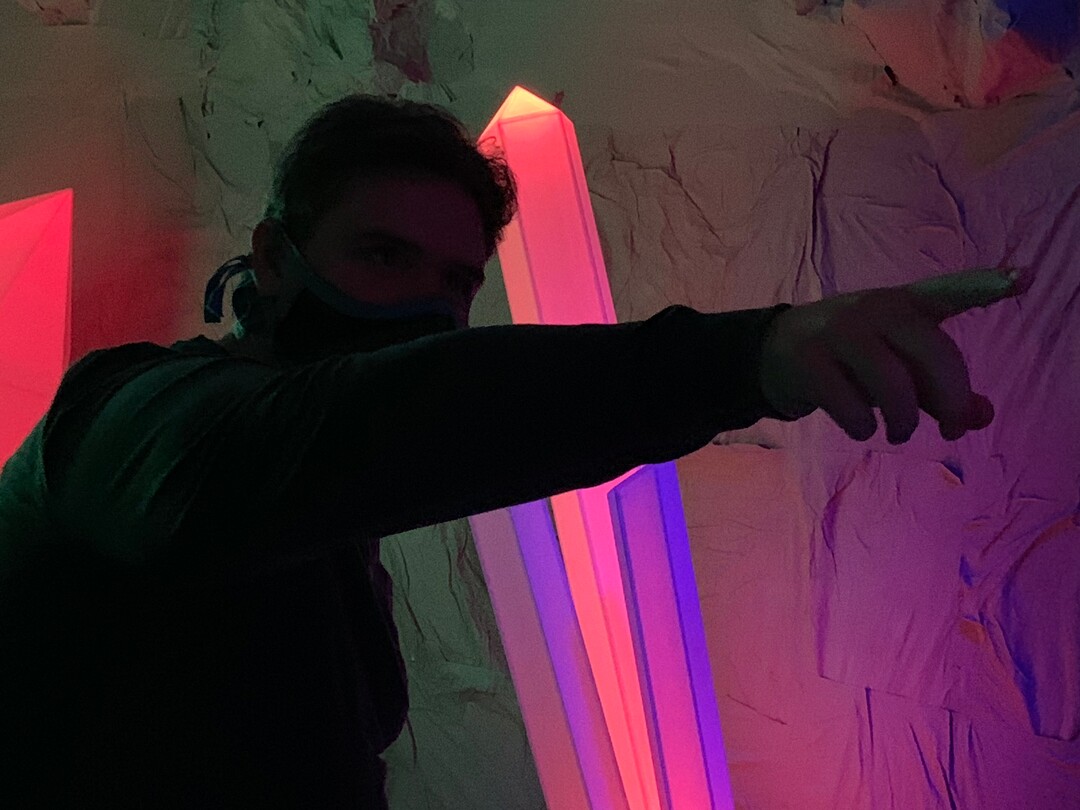 (Graham Brown  |  courtesy of SONDERimmersive) Jacob Baird plays The Miser in the experimental theater group SONDERimmersive's new production, "The Carousel," staged at the Dreamscapes walk-through art installation in The Gateway.