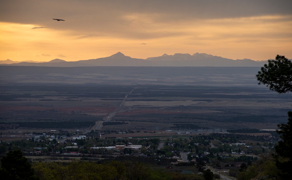 (Leah Hogsten  |  The Salt Lake Tribune file photo ) Monticello, population 2,200, looking east to Colorado's Delores Canyon and the San Juan Mountain range. Every senior at Monticello High School in the 2018-19 school year earned a diploma.