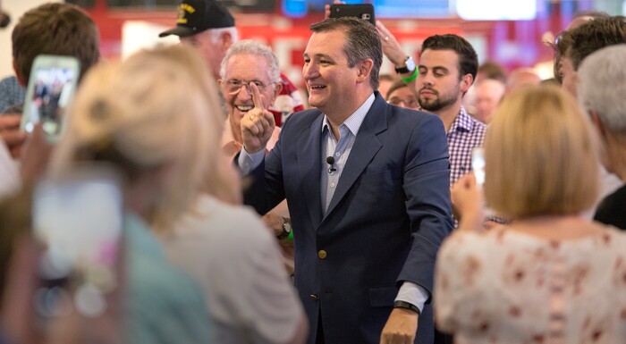 Leah Hogsten | The Salt Lake Tribune
Republican Sen. Ted Cruz of Texas rallies for Utah's 3rd District primary candidate, former state Rep. Chris Herrod, June 29, 2017 at Entrata in Lehi.