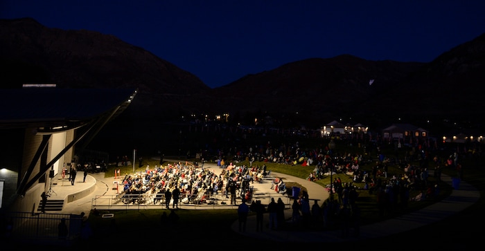 Leah Hogsten  |  The Salt Lake Tribune   Veterans, family members of active and retired military and patriotic supporters celebrated Veteran's Day at the Barker Park amphitheater in North Ogden with a  memorial for North Ogden's hometown hero Army Major Brent Russell Taylor, who was killed in action on November 3, 2018, while training an Afghan Army commando battalion in Afghanistan.
