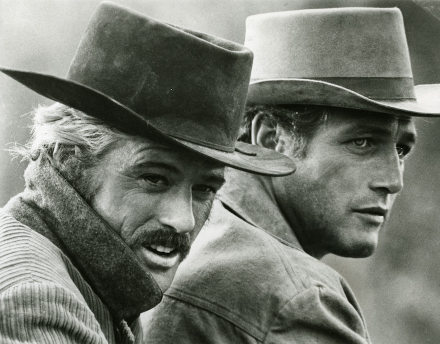 (Photo courtesy of 20th Century Fox)  Robert Redford, right, plays The Sundance Kid, and Paul Newman plays Butch Cassidy, in the 1969 Western "Butch Cassidy and The Sundance Kid."