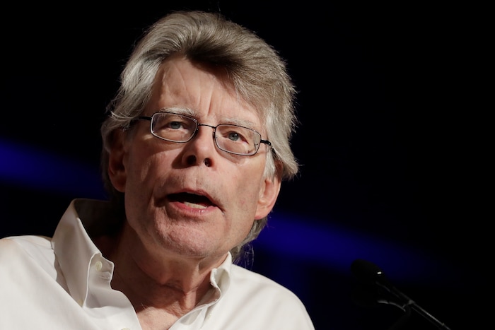In this June 1, 2017 file photo, author Stephen King speaks at Book Expo America in New York. (AP Photo/Mark Lennihan, File)