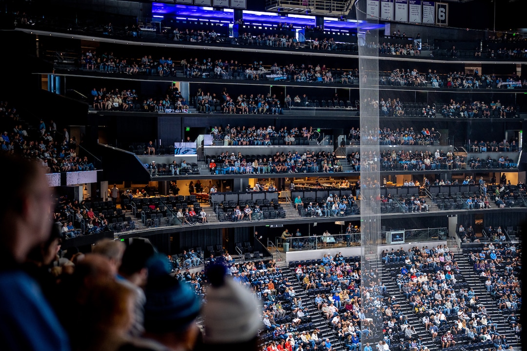 (Trent Nelson  |  The Salt Lake Tribune) The Utah Mammoth host the Colorado Avalanche, NHL hockey in Salt Lake City on Saturday, Sept. 26, 2026.