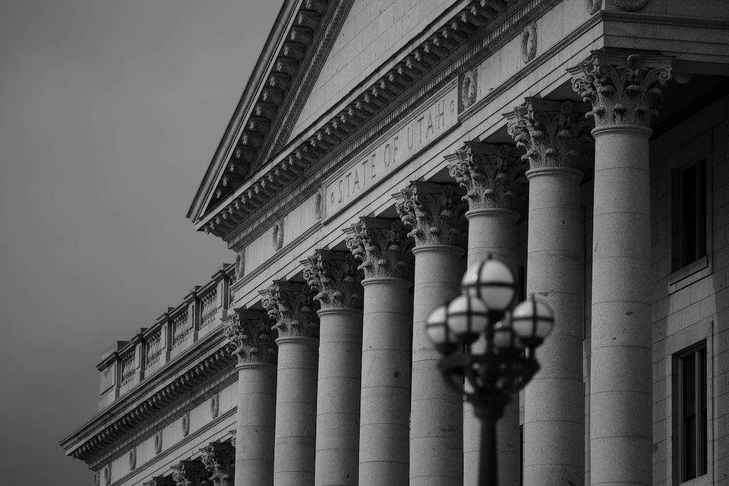 (Trent Nelson  |  The Salt Lake Tribune) The Utah Capitol in Salt Lake City on Thursday, Feb. 8, 2024. Utah's transgender sports commission may get more secretive after a lawmaker shared details about the group.
