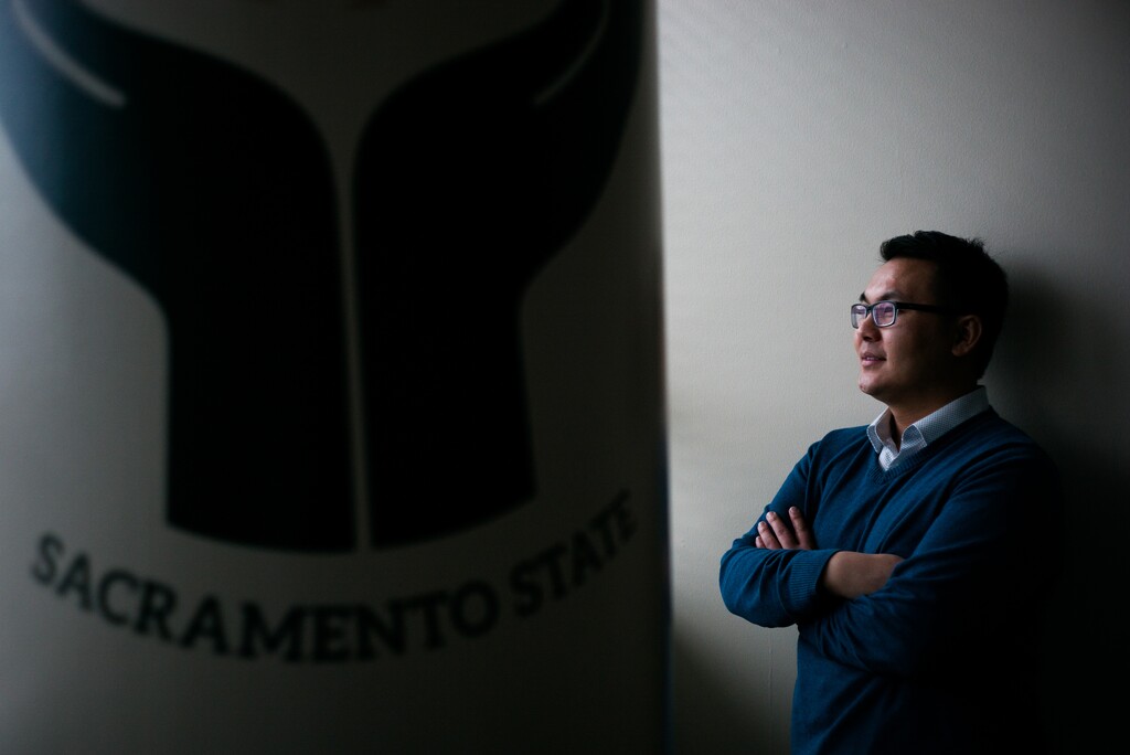 (Max Whittaker  |  For The Washington Post)  Chao Vang is a staff member coordinating equity programs on campus at Sacramento State.