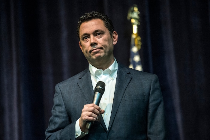 Chris Detrick  |  The Salt Lake Tribune
U.S. Rep. Jason Chaffetz, R-Utah, listens to a question during the town-hall meeting in Brighton High School Thursday February 9, 2017. 