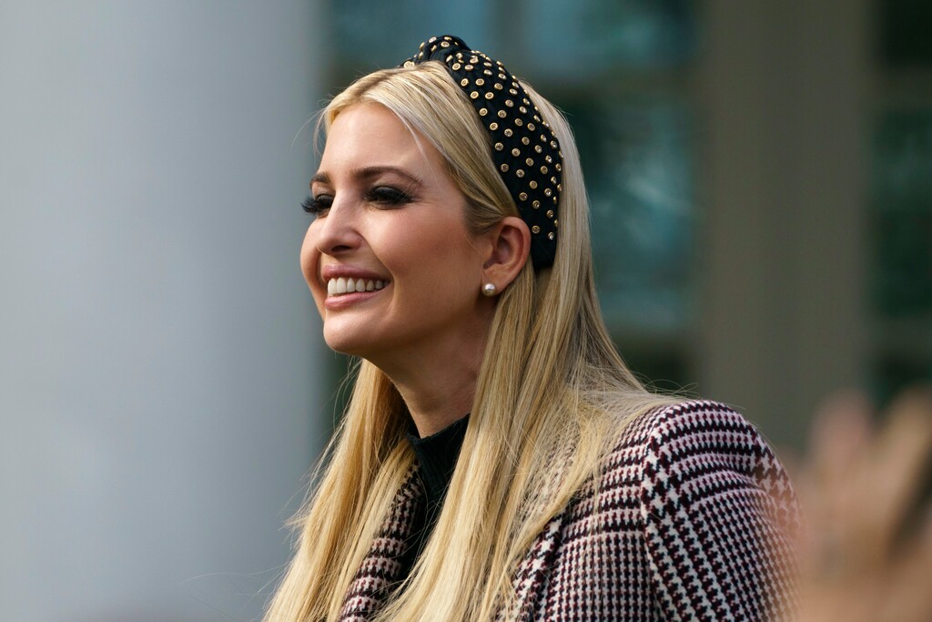 (Carolyn Kaster | The Associated Press) Ivanka Trump, the daughter of President Donald Trump, arrives for a ceremony to pardon the National Thanksgiving Turkey in the Rose Garden of the White House in Washington, Tuesday, Nov. 20, 2018.