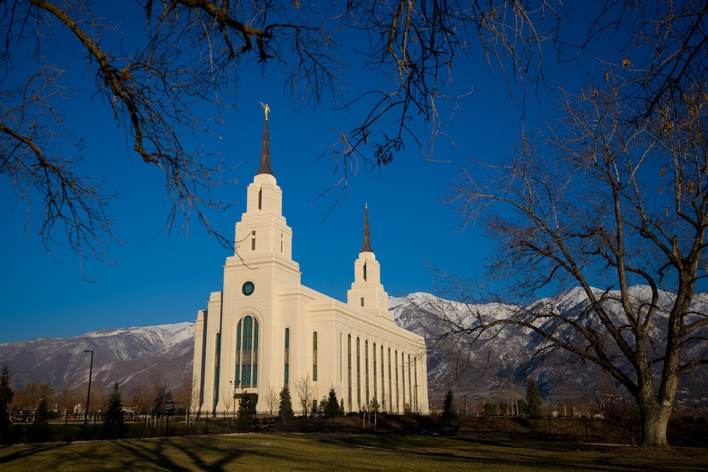 (Trent Nelson | The Salt Lake Tribune) The Layton Temple of The Church of Jesus Christ of Latter-day Saints on Thursday, Dec. 14, 2023.
