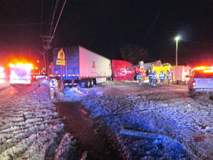 (Photo courtesy Utah Highway Patrol) A semi-trailer truck crashed into a Mexican restaurant Wednesday in Wellington, a town in Carbon County, about 8 miles southeast of Price.