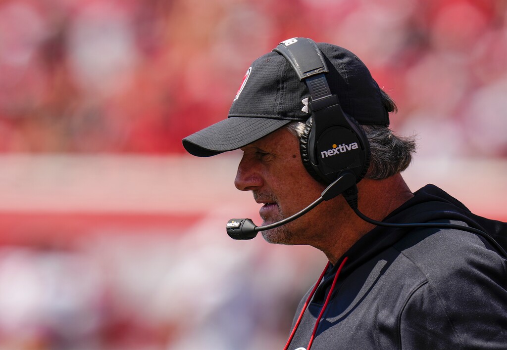 (Leah Hogsten | The Salt Lake Tribune) Utah Utes head coach Kyle Whittingham as the University of Utah host Southern Utah University at Rice-Eccles Stadium in Salt Lake City, Sept. 10, 2022. 