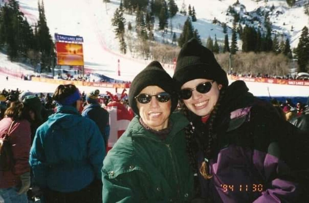 (Chantryce Diehl) Chantryce Diehl and her mother at the 2002 Winter Games.