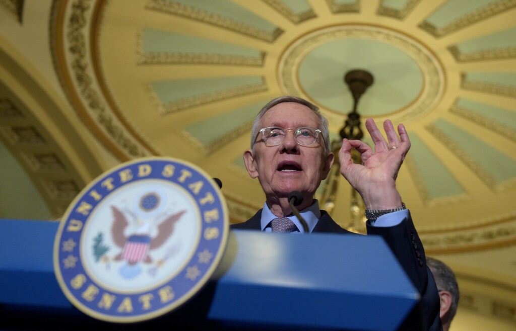 (Susan Walsh |AP) Senate Democratic leader Harry Reid, D-Nev., in 2016. Reid became the highest-ranking elected Latter-day Saint in U.S. history and ushered key legislative victories during the Obama administration.