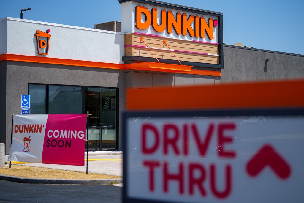 (Trent Nelson | The Salt Lake Tribune) A new Dunkin Donuts location in West Jordan on Tuesday, July 16, 2024.