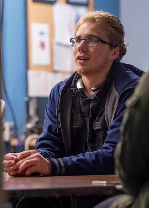 (Leah Hogsten | The Salt Lake Tribune) Caleb Candland, Spectrum Academy student body officer and athlete says he's excited to attend Spectrum Academy's new high school and CREATE Center (Career Readiness, Educational Advancement, Training and Employment). The courses in the high school will include academic core and elective classes, as well as social and transitional skills classes. The CREATE Center will have CTE pathway instruction and lab work in culinary arts and food services, entrepreneurship, information technology, business and marketing, automotive and more.With one in every 47 Utah children diagnosed on the autism spectrum, Spectrum Academy charter school provides a customized education approach, specializing in giving students with autism tools for life. The unique, sought-after charter school understands the challenges and amazing potential of students on the autism spectrum and delivers a secure and comfortable environment, individualized to each childÕs educational need.