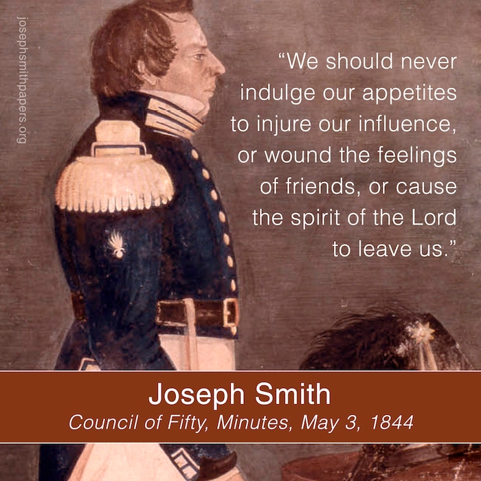 (The Church of Jesus Christ of Latter-day Saints) Presidential candidate Joseph Smith from the Council of Fifty minutes, May 3, 1844.