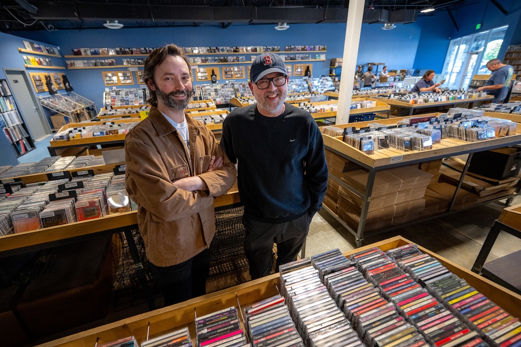 (Trent Nelson  |  The Salt Lake Tribune) Zane Pendleton and Dustin Hansen at Graywhale Entertainment in Taylorsville on Friday, April 24, 2026.