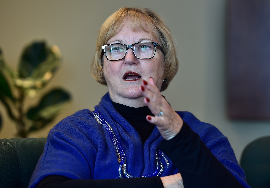 (Scott Sommerdorf   |  The Salt Lake Tribune)   Justice Justice Christine Durham is retiring after 35 years on the Utah Supreme Court. She speaks during an interview, Thursday, November 16, 2017. 
