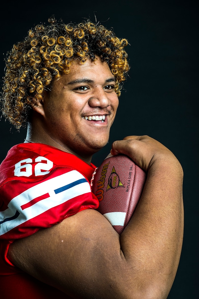 (Chris Detrick | The Salt Lake Tribune) East’s Apu Ika poses for a portrait Friday, December 15, 2017.