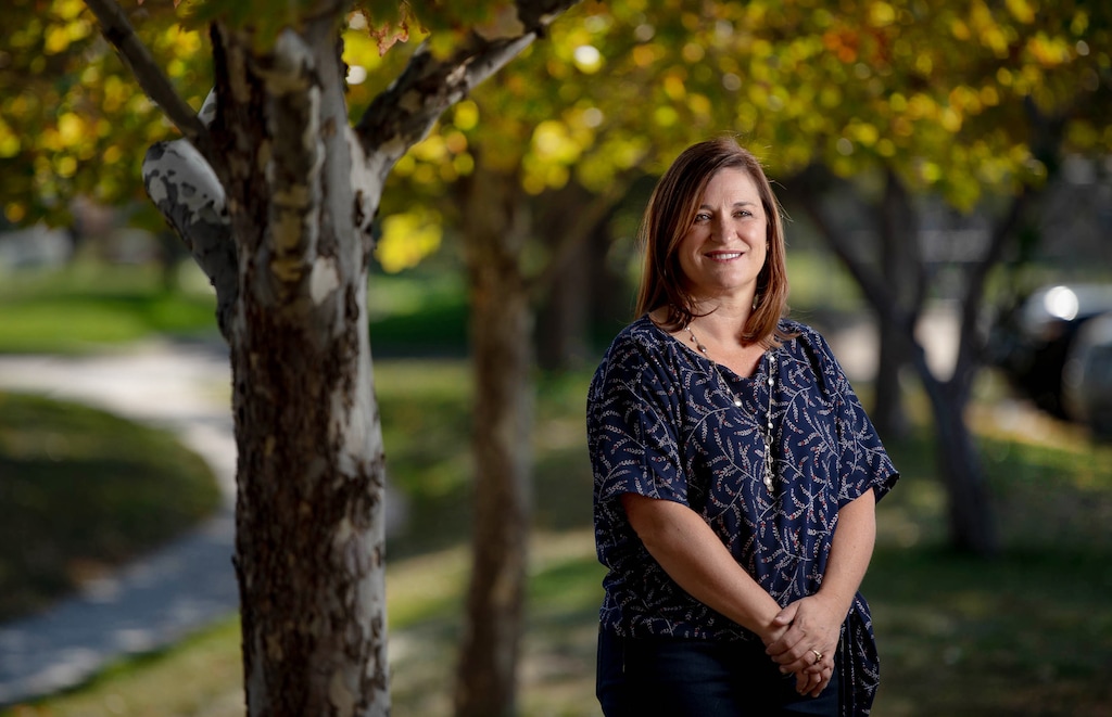 (Francisco Kjolseth  |  The Salt Lake Tribune) Salt Lake County Mayor Jenny Wilson pictured on Saturday, Oct. 10, 2020. 