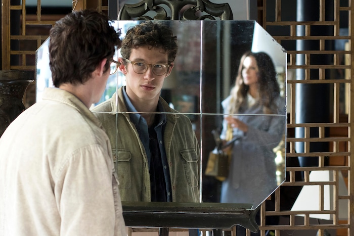 (Niko Tavernise  |  Amazon Studios/Roadside Attractions) Thomas Webb (Callum Turner, left), a young writer, has an encounter with his father's mistress, Johanna (Kate Beckinsale), in the drama "The Only Living Boy in New York."