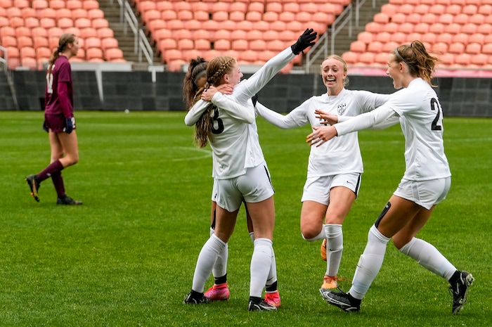 (Leah Hogsten | The Salt Lake Tribune)  Ogden High School defeated Morgan High School, 1-0, to win the 3A State Soccer Championship game Oct. 23, 2021 at Rio Tinto Stadium.