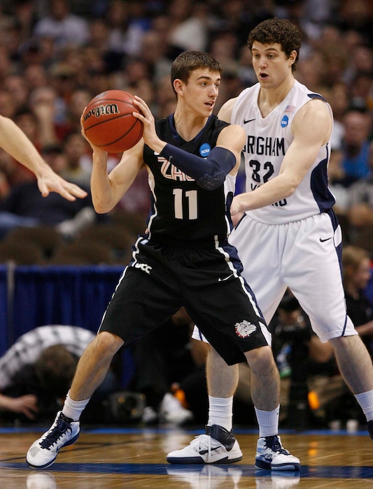 Trent Nelson  |  Tribune file photo


Gonzaga's David Stockton is defended by BYU's Jimmer Fredette as BYU defeats Gonzaga in the NCAA Tournament, men's college basketball at the Pepsi Center in Denver, Saturday, March 19, 2011, earning a trip to the Sweet 16.