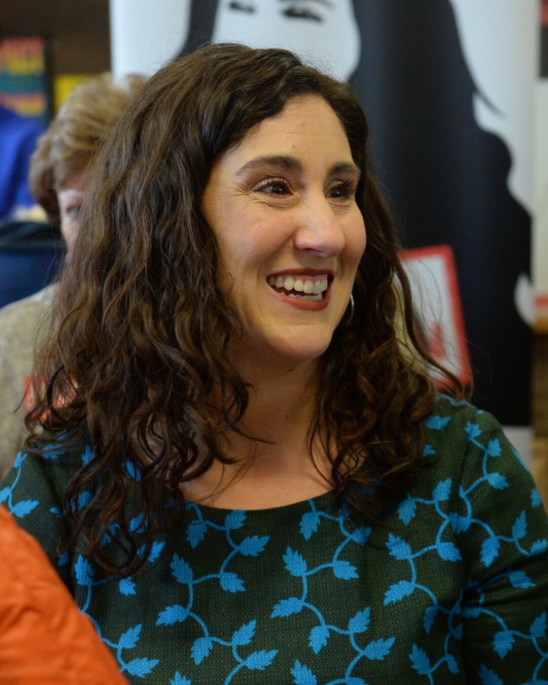 (Rick Egan  |  The Salt Lake Tribune)     Shireen Ghorbani speaks to the Salt Lake County Democratic Party's Central Committee members, as one of 10 candidates vying the at-large Country Council seats left vacant by now-Salt Lake County Mayor Jenny Wilson, at Eisenhower Jr High, Saturday, Feb. 23, 2019.