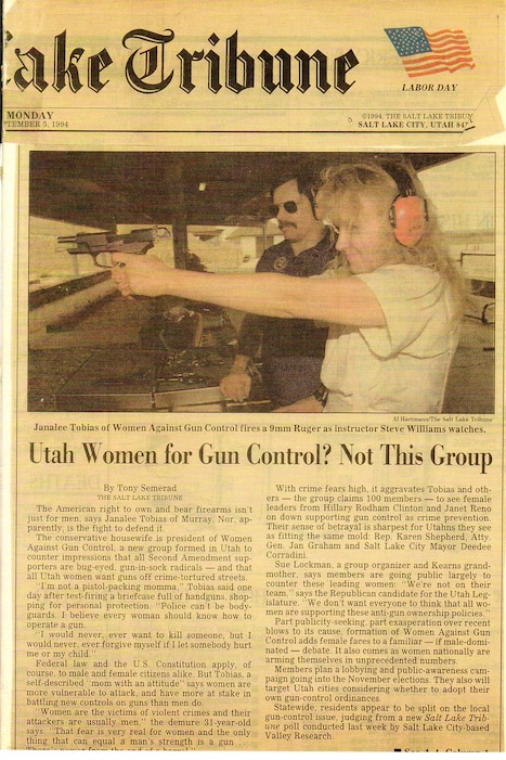 Janalee Tobias Tribune Cover
